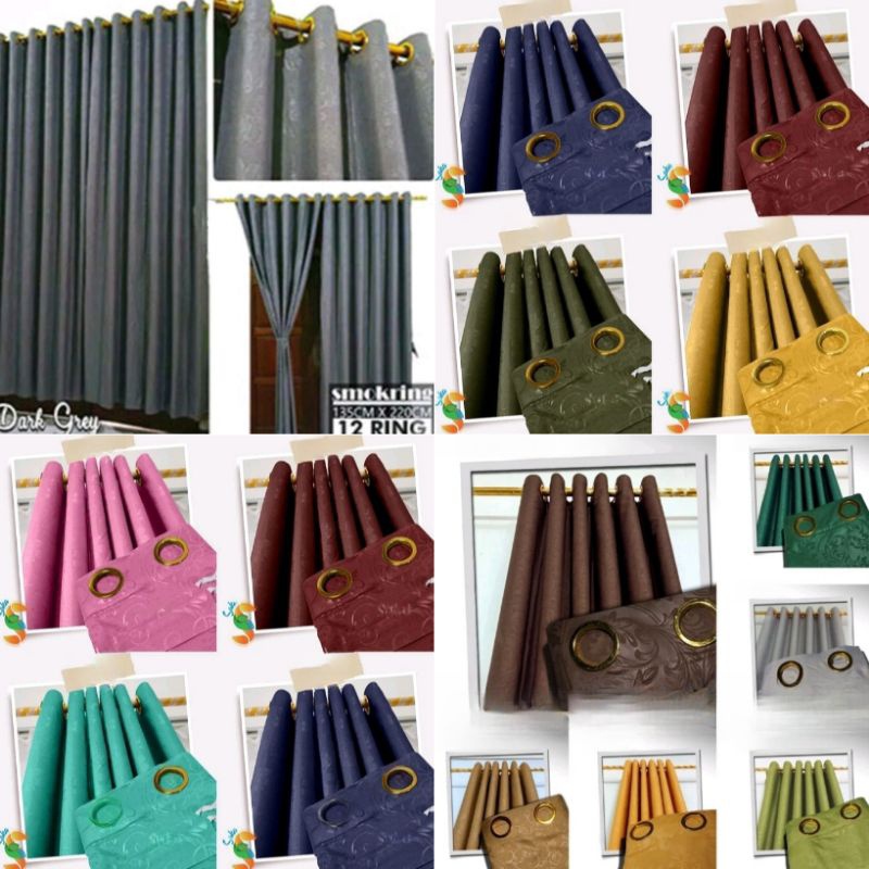 Gorden Pintu Panjang Kolong Dapur Bagus Murah Premium P0H2 Minimalis Aesthetic Multifungsi Tirai Kek