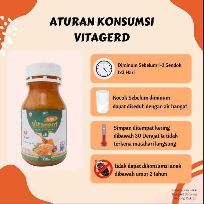 

Sale Terbatas Madu Vitagerd Original Bpom Obat Gerd Asam Lambung Maag Ampuh Asli Aman
