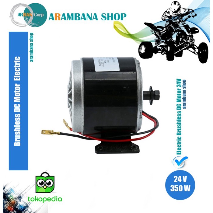 DC 24V 350W 2700RPM Magnet Permanen Generator Motor Listrik