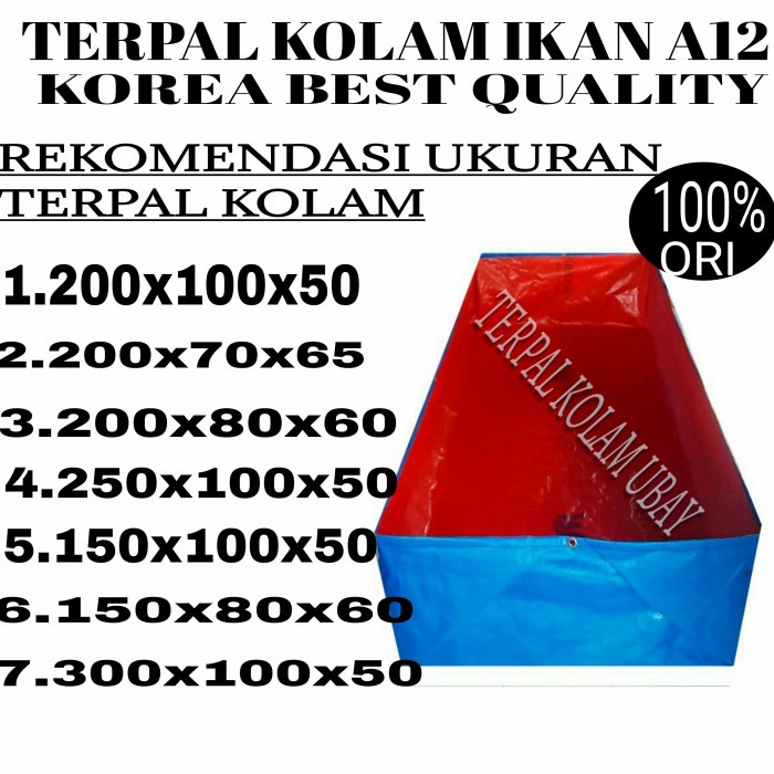 Terpal Kolam (200X100X50) Type A12 Korea
