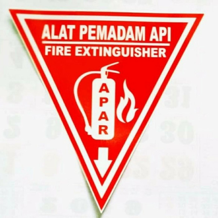 

STOK TERBATAS AKRILIK APAR SEGITIGA 20X20CM RAMBU K3 SIGN LABEL PEMADAM ACRILIC
