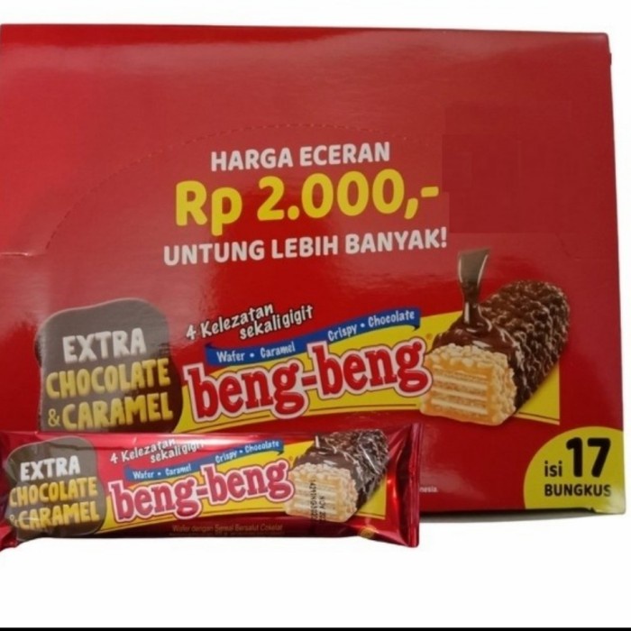 

JTTOP" BENG - BENG - WAFER DIBALUT COKELAT DAN KARAMEL