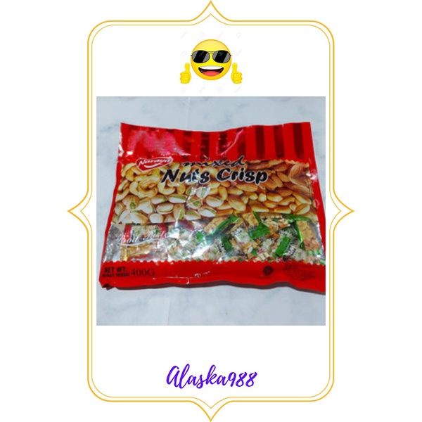 

JTTOP" NARAYA MIXED NUTS CRISP - ENTING ENTING - PERMEN KACANG 400 GRAM
