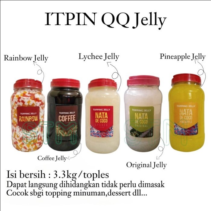 

JTTOP" ITPIN QQ RAINBOW / LYCHEE / COFFEE JELLY ORIGINAL