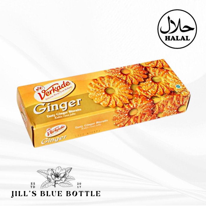 

JTTOP" BISCUIT VERKADE GINGER BISKUIT JAHE DENGAN TABURAN GULA 150GR