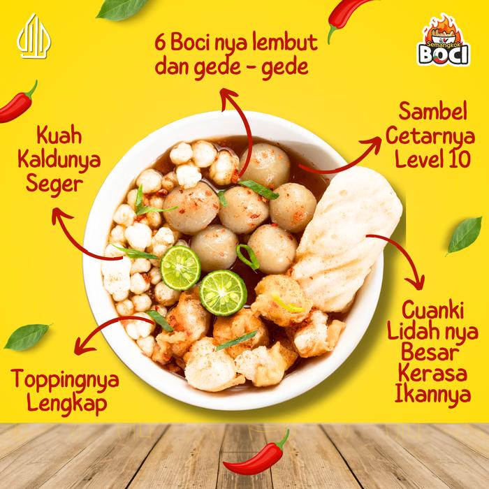 

JTTOP" PAKET USAHA 12 PCS BASO ACI ORIGINAL SEMANGKOK BOCI - MAKANAN PEDAS - FOOD