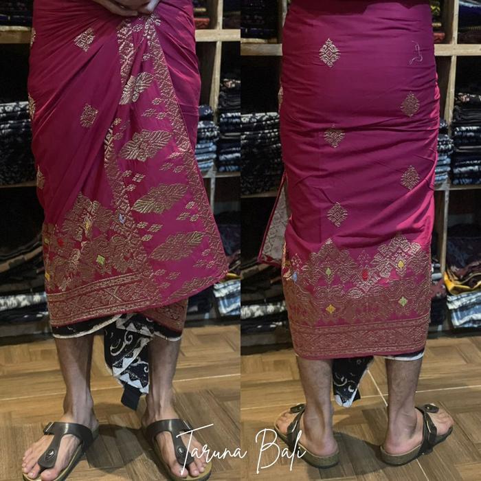 Produk Unggulan Saput Semi Songket Tumpal Bordir Premium Pakaian Adat Bali Saput Bali Saput Songket