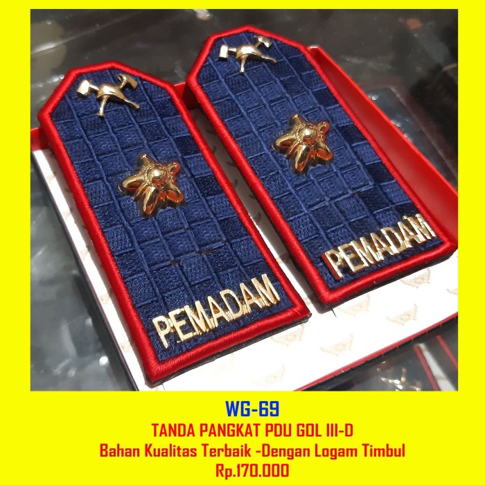 JTTOP" WG-69 PANGKAT PEMADAM PDU GOL III-D
