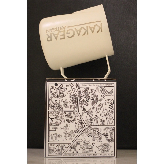 Milk Jug Kakagear Artisan Raptor 600 ml Milky White