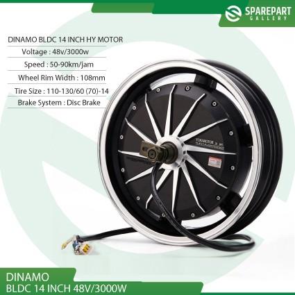 Promo Dinamo Bldc 14Inch 48Vv 3000W Electric Scooter Hub Motor Ring14