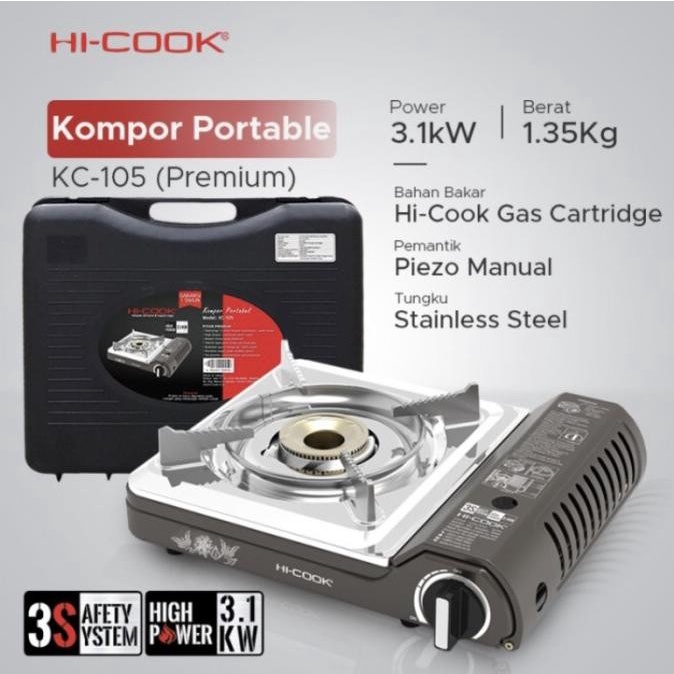 ANN HI-COOK KC-105 / Kompor Portable / KOMPOR CAMPING HI-COOK KC-104
