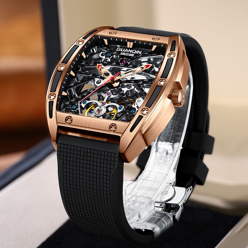 Guanqin Men'S Watches 2023 Top Brand Luxury Men Mechanical Wristwatches Automatic Watch For Men