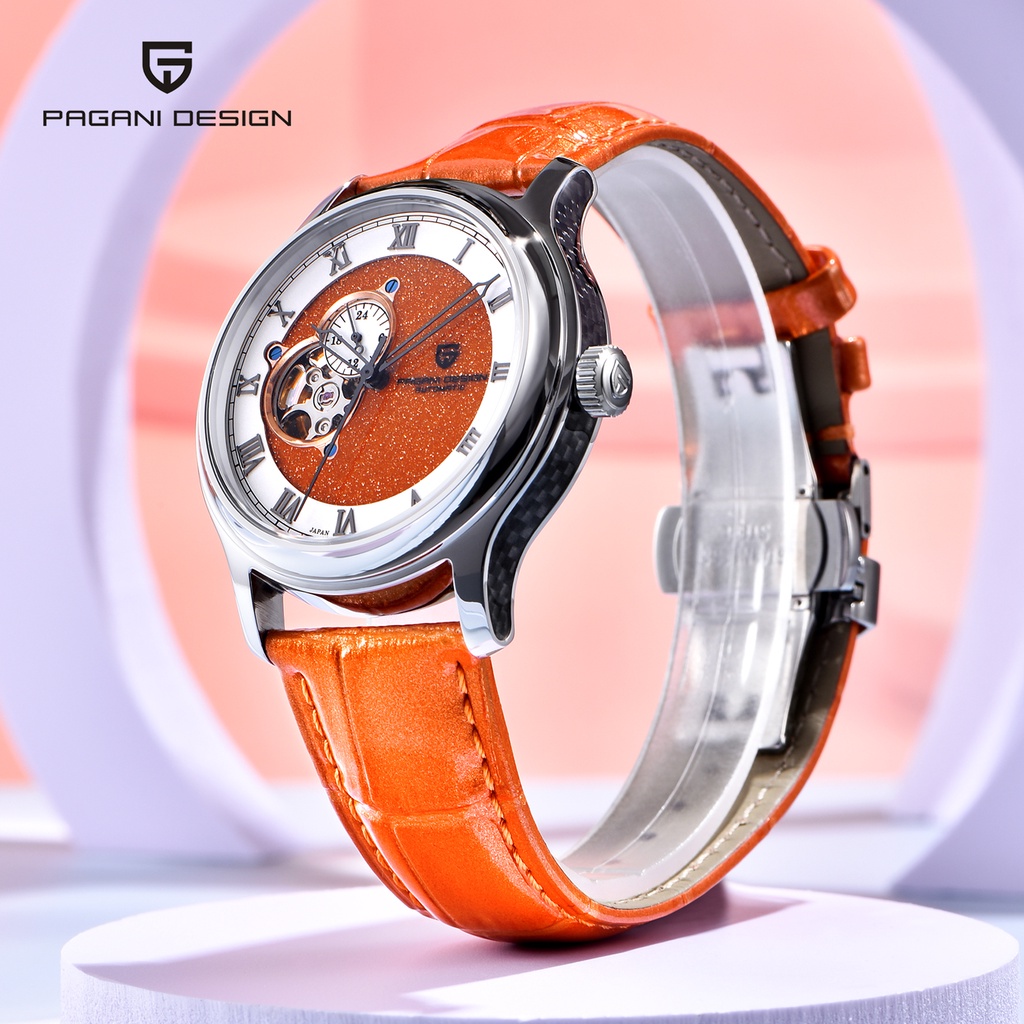 Pagani Design Men'S Mechanical Watches 2024 Luxury Tourbillon Automatic Watch For Men Leather