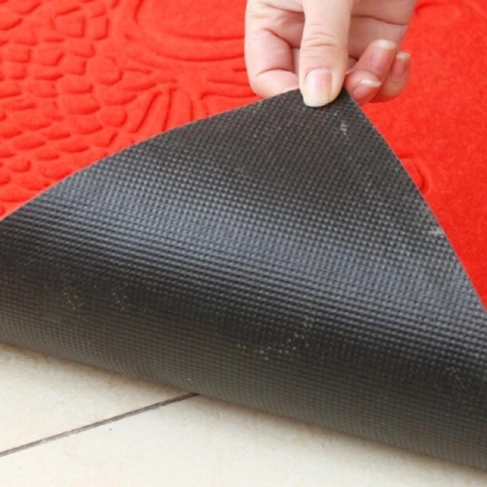 Promo Terbatas Promo Imlek!!!!! Mk311 Keset Alas Kaki Merah Fu Hoki Hiasan Rumah