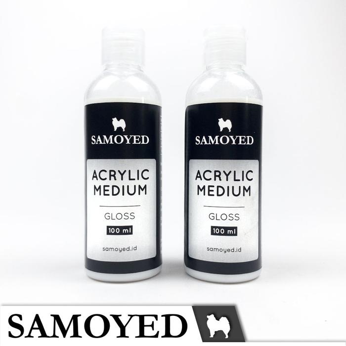 OBRAL Cairan Pengencer Cat Lukis Akrilik / Acrylic Painting Liquid Medium / Varnish 100 ml Samoyed