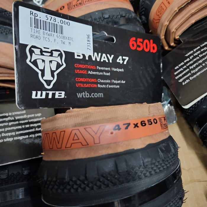 Wtb Byway 650B 47 Road Ban Gravel 27.5 Tanwall Tubeless Wtb 650B #Gratisongkir