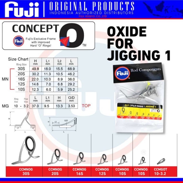 Product Laris 1 Set Ring Fuji Oxide Japan Ori For Galatama Jigging Baitcasting