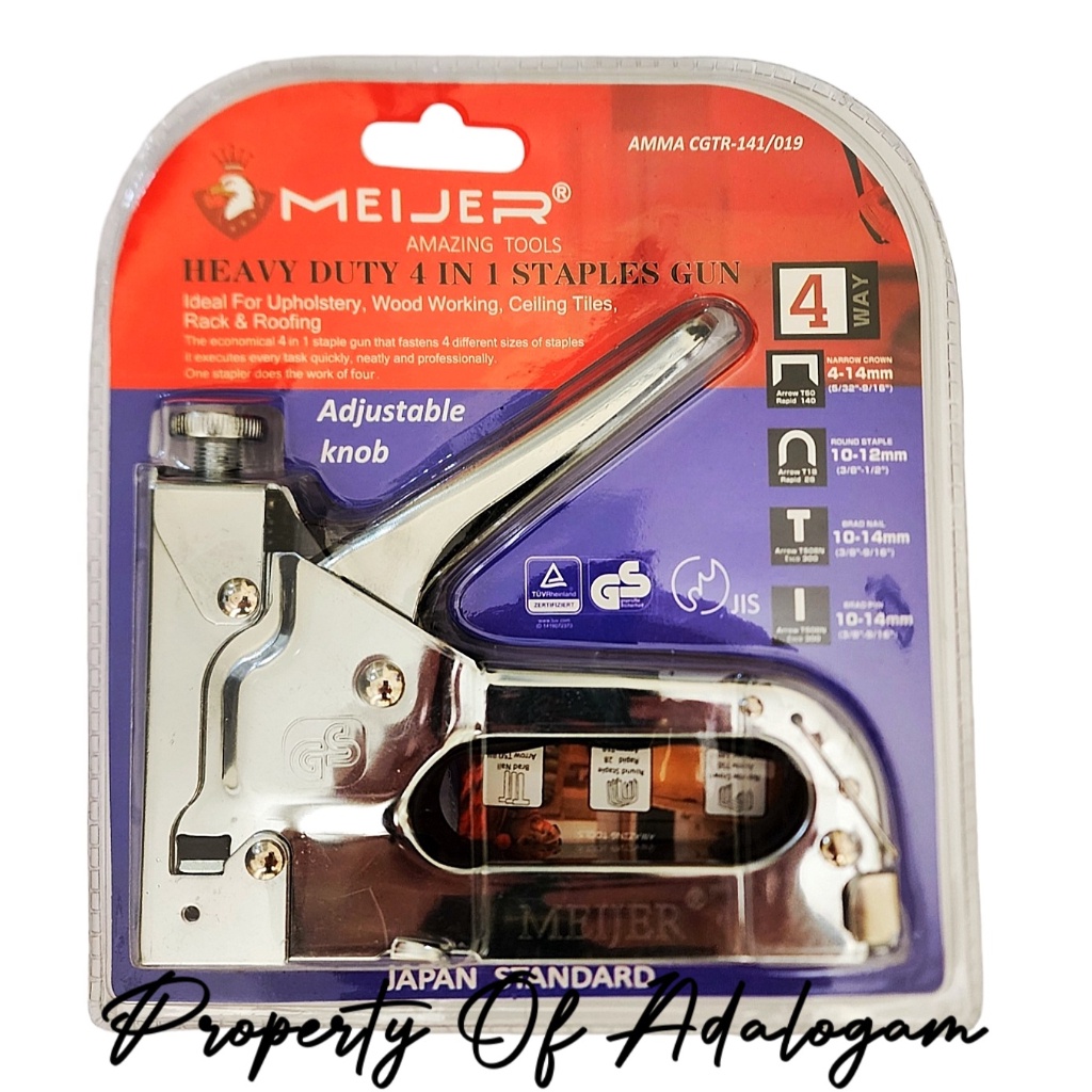 

Meijer Staples Gun Tacker 3 In 1 / Staple Jok Tembak Hekter 3 Way