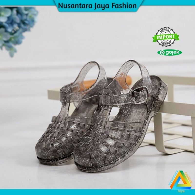 Grosir 3.3 Balance Import Sandal Wanita Gliter Snowly Kekinian Terbaru Balance 003 Turun 1 Size