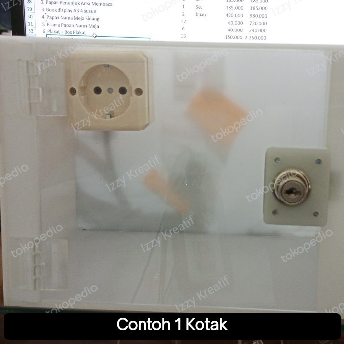 

TERLENGKAP Box Charger tempat cas hp akrilik