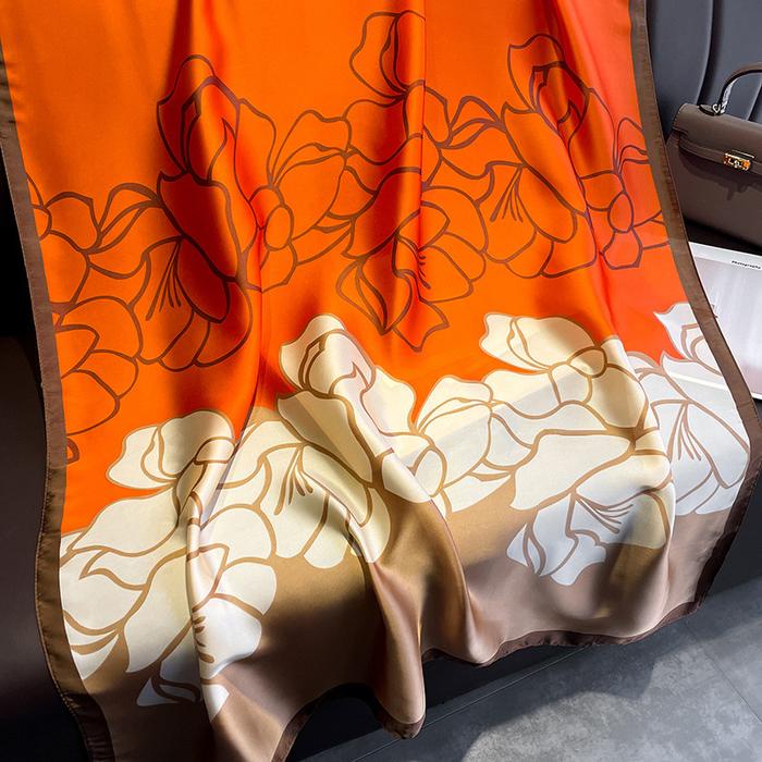 New Pashmina Silk Ukuran 180X85Cm/ Sutra Lembut/ Syal Pasmina/ Adem Lembut/ Jilbab Panjang/ Bunga