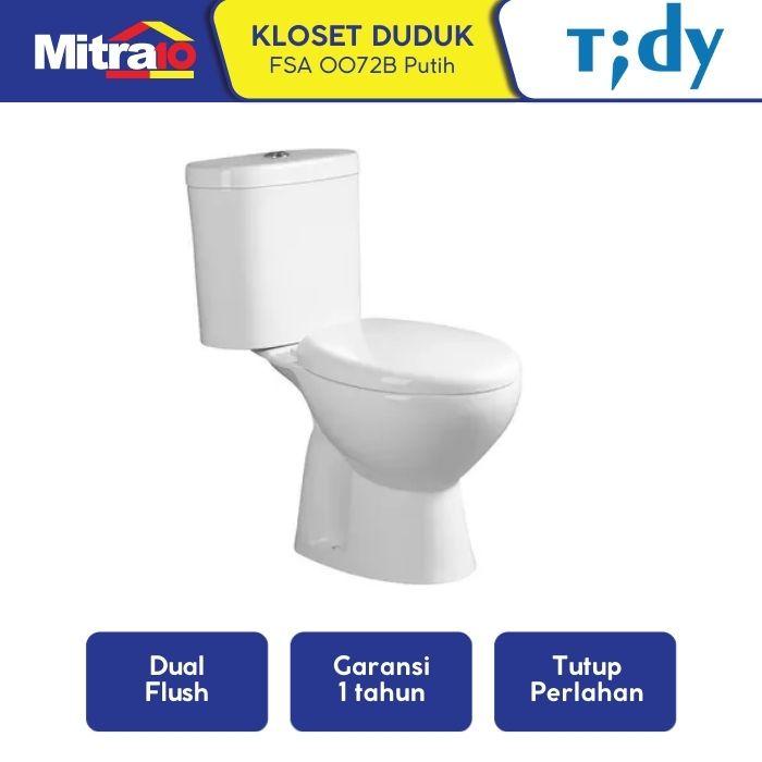 TERBARU Tidy Kloset Duduk Dua Bagian FSA 0072B Putih
