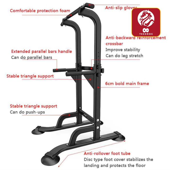 Multi-Function Power Tower,Adjustable Height Pull up Station SPEEDS