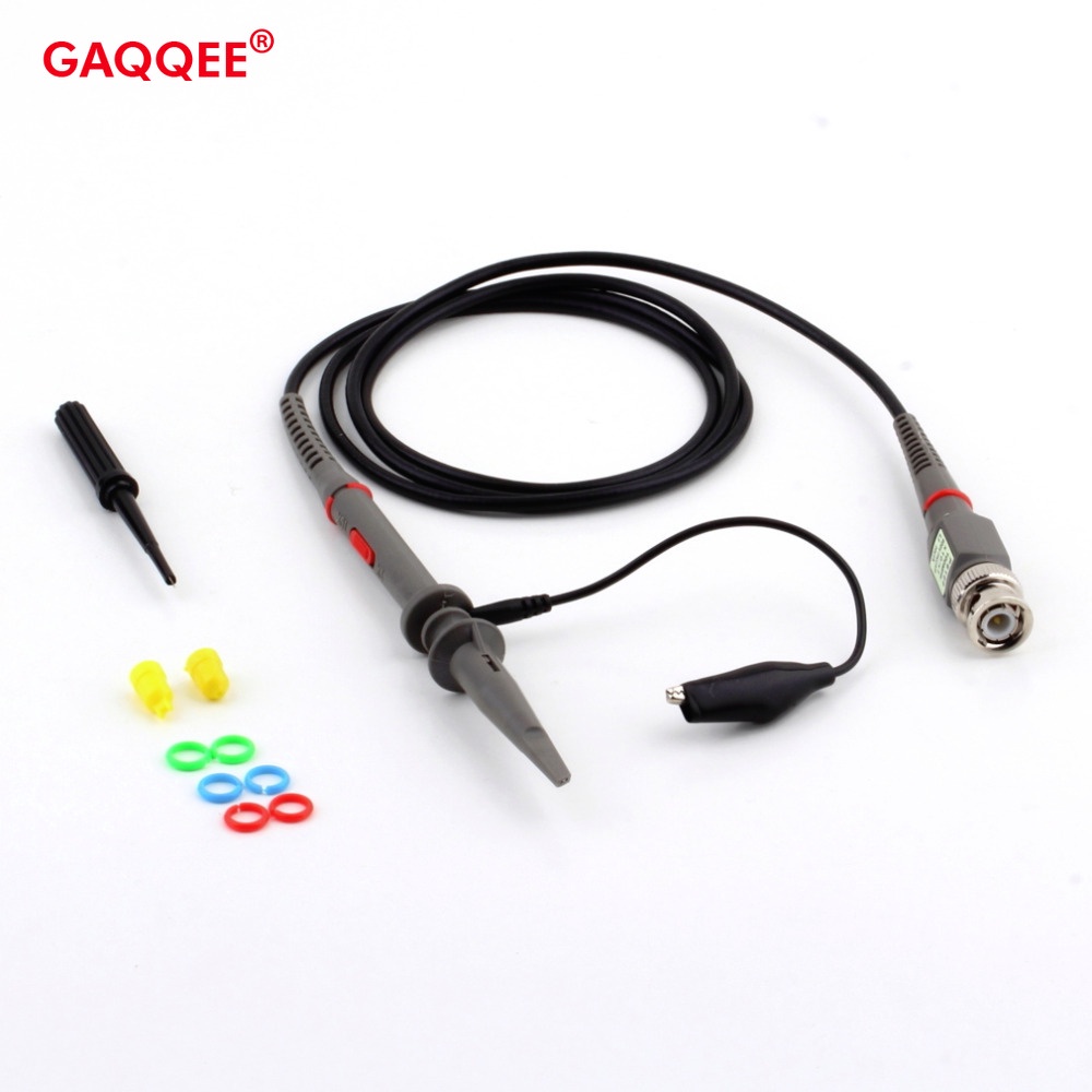 1Pcs P6100 Oscilloscope Probe DC-100MHz Scope Clip Probe 100MHz for FNIRSI 1014D 1013D DSO-TC3 DPOX1