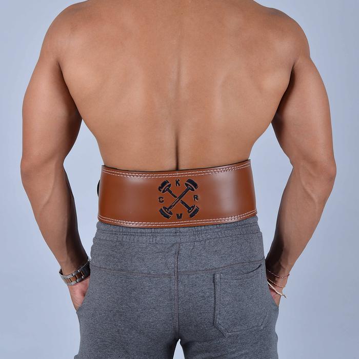 SABUK FITNESS & GYM BAHAN SEMI KULIT SABUK ANGKAT BEBAN - KMCR