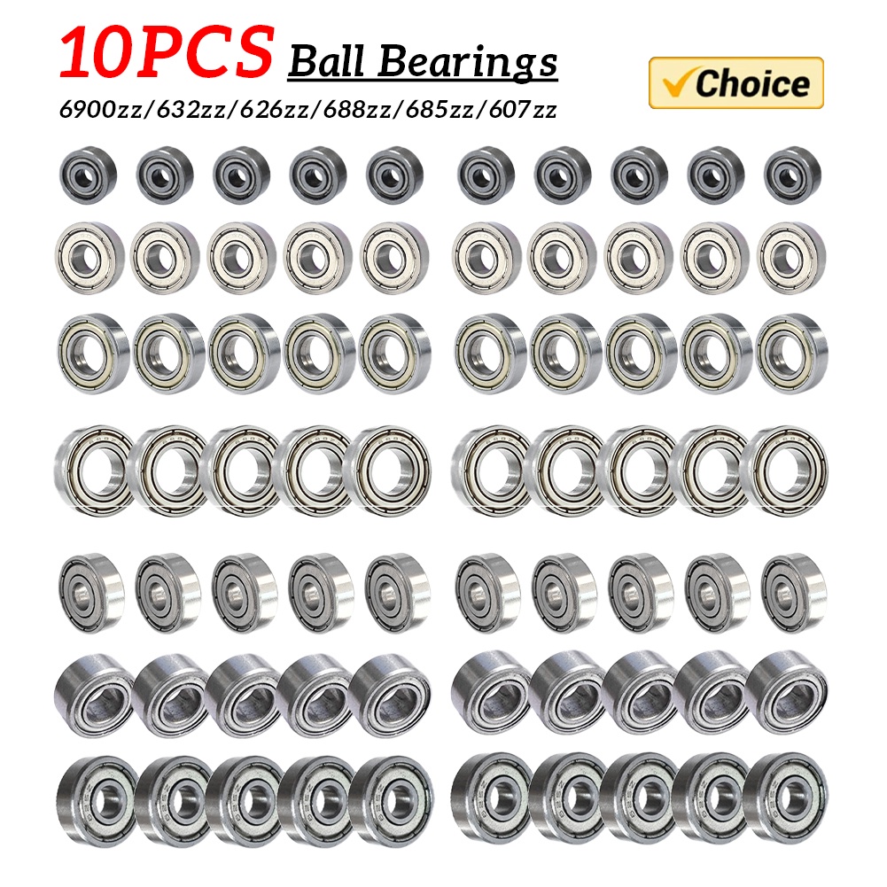 10pcs Inline Roller Skate Bearing 3x10x4mm 623zz 6900zz 626zz 607zz 625ZZ 685zz 688z Carbon Steel Pr