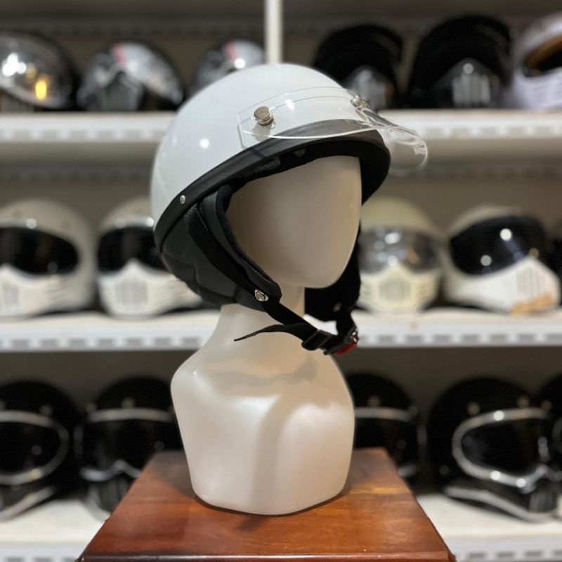 FLASH SALE HELM CUSTOM CHIPS VINTAGE WHITE GLOSSY / HELM CLASSIC RETRO