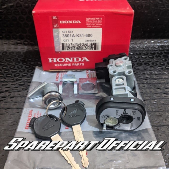 TERBARU Kunci Kontak 1Set Original Honda Motor Beat Esp/Beat Street/Beat Pop