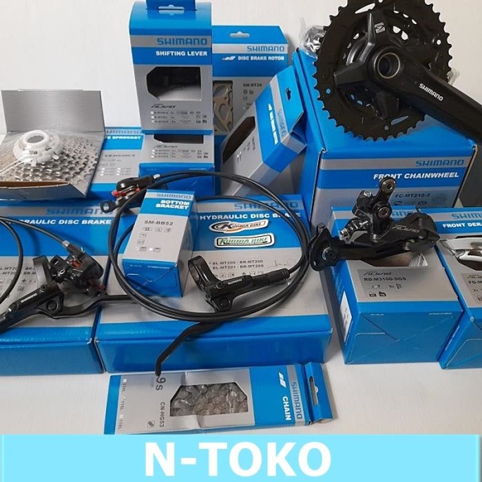 groupset shimano alivio 3x9 speed Sepeda Sparepart Termurah *