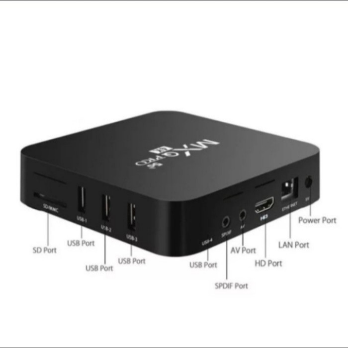 JTTOP" TV BOX ANDROID DIGITAL 4K MXQ SMART TV 2/16 GB