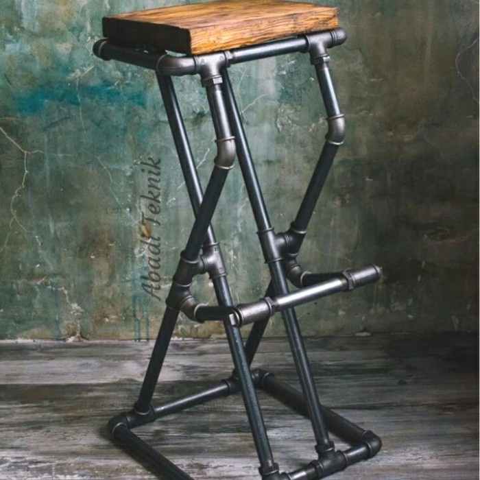 Kursi Bar Kursi Cafe Kursi Minimalis Kursi Besi Barbershop Bangku Unik