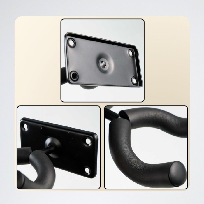 STAND GANTUNG GANTUNGAN HANGER GITAR DAN BASS UKULELE WALL AKUSTIK ELEKTRIK BESI PREMIUM MURAH