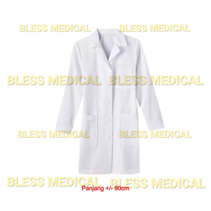 Ready Jas Lab/Baju laboratorium - Praktikum Sekolah SMP SMA (LENGAN PANJANG)