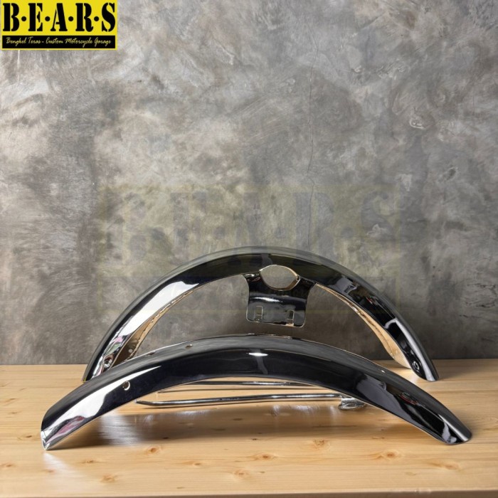 Spakbor Kawasaki W175 Model Classic British Chrom Krum PnP Custom W175