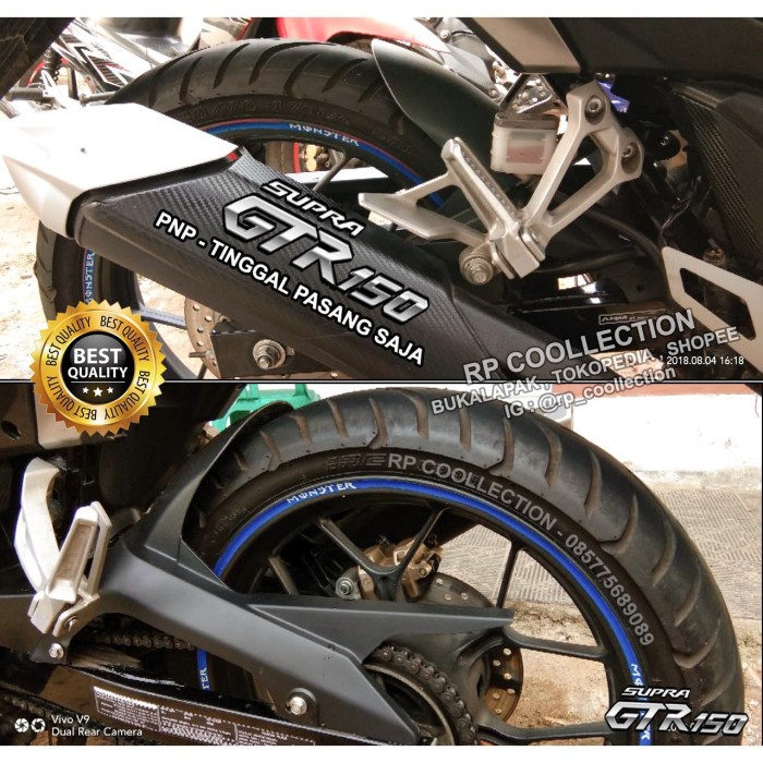 Spakbor Kolong Supra GTR 150 Ban Jumbo Gambot Uk 120 130 140 Hugger
