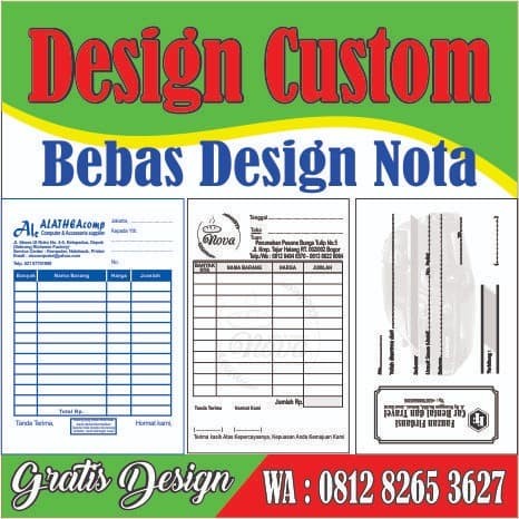 

cetak nota 2 ply paket 1 kg