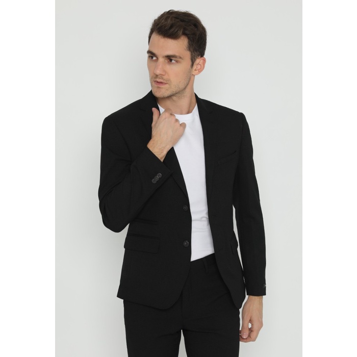 Jobb Bellwool-T2 Jas Pria Slim Fit Hitam
