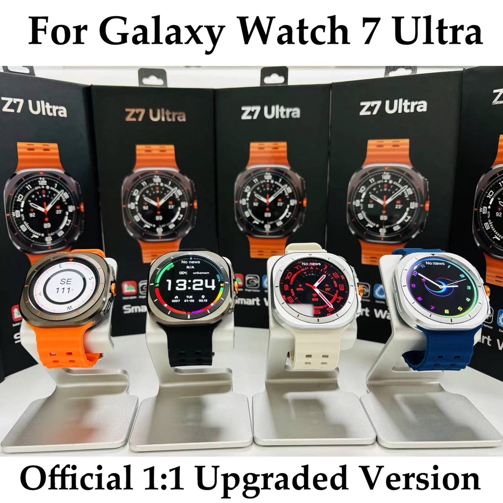 For  Galaxy Watch Ultra Z7 Ultra Watch Man GPS Compass Smart Watch IP68 BT Call Smartwatch Men Women