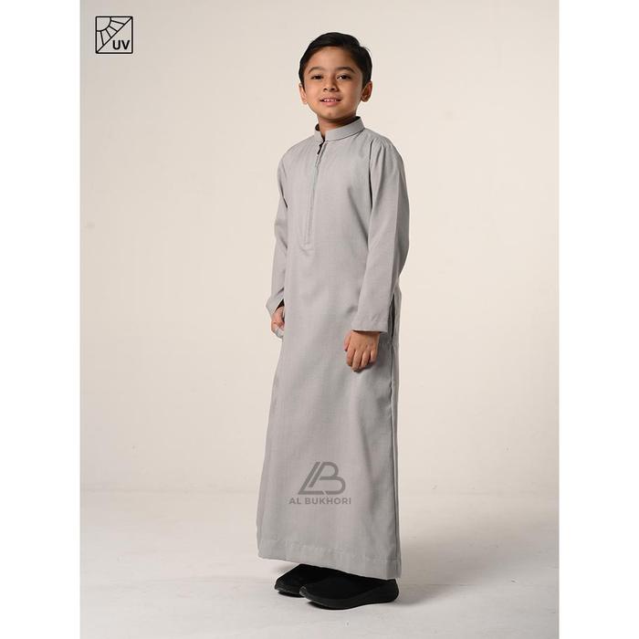 Al Bukhori - Anti UV Jubah Anak Gamis Laki Laki Thobe Premium 4 - 12 Tahun Lengan Panjang - Jubah