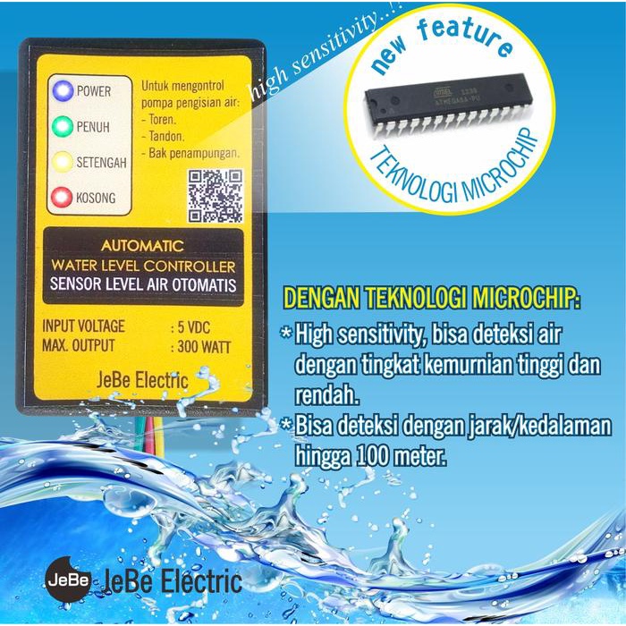 Sensor air tandon otomatis_radar toren otomatis_level air_otomatis pompa air