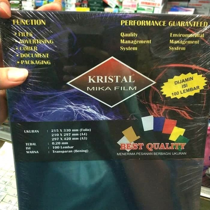 

[Exclusive] Mika Bening / Mika Film merk Kristal 0.20 mm Folio (F4)