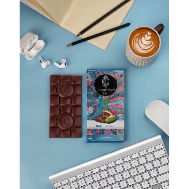 

BARANG TERLARIS Dark Chocolate Bali Junglegold Cacao Cokelat Vegan 100gr Non Dairy