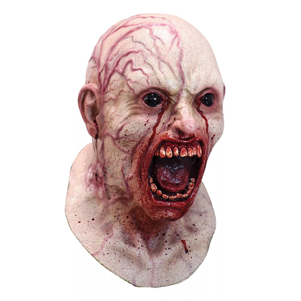 Zombie Mask Creepy Halloween Props Scary Realistic Face Mask Adult Party Cosplay Costume Props