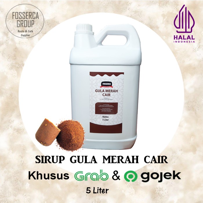 

BARANG TERLARIS Gula Aren Merah Cair / Brown Sugar Syrup - 5 Liter Jerigen