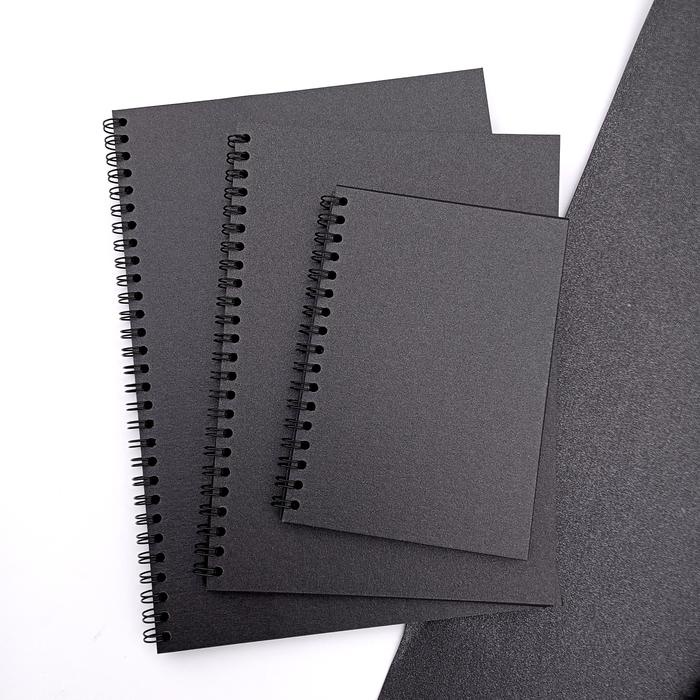 

BARANG TERLARIS NOTEBOOK BLACK PAPER/SKETCKBOOK BLACK PAPER/A6/A5/B5 Hitam Stationery