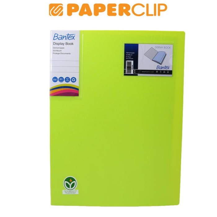 

BARANG TERLARIS DISPLAY BOOKS / CLEAR HOLDER BANTEX 3147 A4 60 65 LIME